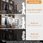 WOBANE_Motion_Sensor_Stair_Strip_Lights,Rechargeable_Motion_Activated_Closet_Light,Battery_Powered_LED_Strip,60_LEDs_Homelife_Bar_for_Bed,Pantry,Counter,Night_Light,Cabinet,6.56ft/16.4ft