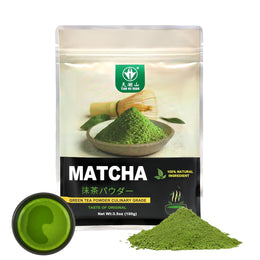 TIAN_HU_SHAN_Matcha_Green_Tea_Powder_3.5oz/100g,_Pure_Matcha_Powder_Culinary_Grade_Unsweetened_for_Lattes,_Cooking,_Baking,_Vegan_100%_Natural_(Package_May_Vary)