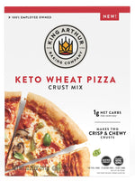 King_Arthur_Keto_Pizza_Crust_Mix:_Low_Carb_Delight_with_1g_Net_Carbs_per_Serving_-_Easy_to_Make,_Crisp_&_Chewy_10.25_oz_Mix_for_Two_12_in_Crusts_-_Perfect_for_Keto_Pizza_Lovers
