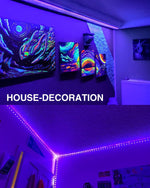 Onforu_32.8ft/65.6ft_LED_Black_Light_Strip_Kit,_600/1200__Units_Lamp_Beads,_12V_Flexible_Blacklight_Fixtures,_10m/20m_Ribbon,_Non-Waterproof_for_Glow_Party,_Indoor_Birthday,_Body_Paint,Halloween