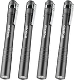 WORKPRO_LED_Pen_Light,_Aluminum_Pen_Flashlights,_Pocket_Flashlight_with_Clip_for_Inspection,_Emergency,_Everyday,_2AAA_Batteries_Include,_Gray(4-Pack)