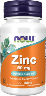 NOW_Foods_Supplements,_Zinc_(Zinc_Gluconate)_50_mg,_Supports_Enzyme_Functions*,_Immune_Support*,_100_Tablets