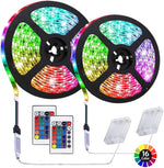 6.56_feet_Battery_Powered_LED_Strip_Lights,_DIY_Indoor_and_Outdoor_Decoration,_Waterproof,_24_Keys_Remote,_1_Pack/2_Pack