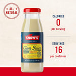 Snow's_All_Natural_Clam_Juice,_8_Fluid_oz_Bottle_-_Gluten_Free,_Keto_Friendly_-_Great_for_Pasta_&_Seafood_Recipes