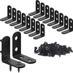 18PCS_L_Bracket_Corner_Bracket,_FATLODA_Stainless_Steel_L_Brackets_for_Shelves,_Black_Small_Right_Angle_Bracket,_Metal_Corner_Brace_for_Wood_Furniture_Cabinet_Chair_with_72PCS_Screws_(1.57x1.57_in)