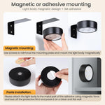 2/4-Pack_Picture_Light_Battery_Operated_with_Remote,_Led_Lights_Dimmable_and_Timer_Painting_Light,_Art_Display_Light_for_Picture_Frame_Artworking_Portrait,_Home_Wall_Decor_Puck_Lights,_Black/White/Gold