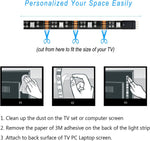 LED_TV_Backlight,SMY_USB_LED_Strip_Light,RGB_Multi-Colour_LED_Light_Strip_Kit_Waterproof_IP65,_30LED_with_Wireless_Remote_Controller_for_TV/PC/Laptop_Bias_Lighting_(3.28Ft/6.56Ft)