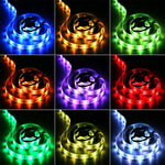 3.3FT/6.6_ft_Battery_Powered_LED_Strip_Lights,_Flexible_Color_Changing_RGB_LED_Light_Strip,_TV_Backlight_Background_Lighting