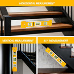 9_Inch_Torpedo_Level,_Magnetic_Box_Level_with_45°/90°/180°_Bubbles,_Shock_Resistant_Bubble_Level_Tool_for_Measuring