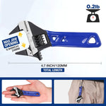 WORKPRO_4-Inch_Thin_Jaws_Stubby_Wide_Opening_Adjustable_Wrench,_Small_Adjustable_Wrench_with_2mm_Slim_Jaws_for_Easy_Access_to_Tight_Spaces,_Metric/SAE_Scales,_Cr-V_Steel