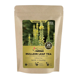 FullChea_-_Mullein_Leaf_Tea_Bags,_20_Teabags,_3g/bag_For_Lungs_-_Non-GMO_-_Caffeine-free_-_Natural_Healthy_Herbal_Tea