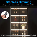 JUSJUBR_LED_Lights_for_Shelves,_6_PCS_20_Inch_Dimmable_Flexible_COB_LED_Strip_Lights_for_Cabinet,_Display_Case,_Bookshelf,_Kitchen,_Wardrobe_and_Closet,_Under_Cabinet_Lighting_Cold_White_6000K