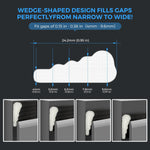 196_Inch_Self-Adhesive_Wedge_Weather_Stripping_Door_Seal_&_Window_Insulation_-_Soundproof_Gap_Filler,_Draft_Stopper_Foam_Tape_for_Door_Frame,_Black