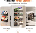 4_Pack_Magnetic_Spice_Rack_for_Refrigerator,_Spice_Rack_Organizer,_Moveable_Magnetic_Shelf_Fridge_Organizer_with_4_Hooks_for_Kitchen_and_Oven_Organization,_Black