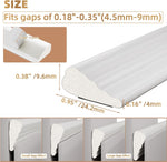 118”_Wedge-Shape_Foam_Window_Weather_Stripping_Door_Seal_Strip,Soundproofing_Frame_Winter_Insulation_Tape_for_Exterior_Front_Door,Noise_Cancelling_Window_Inserts,Door_Gap_Filler_Light_Blocker,White