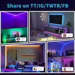 CHARKEE_LED_Lights_25ft/50ft/100ft_USB-Powered,_Music_Sync_RGB_LED_Strip_Lights_for_Bedroom/TV_Backlight/Gaming_Lighting,_Color_Changing_Bluetooth_Led_Lights_IR_Remote&App_Control