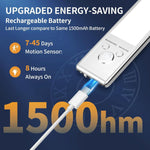 Under_Cabinet_Lights,76_LED_Operated_Motion_Sensor_Light_Indoor,1500mAh_USB_Rechargeable_Closet_Lights,_2/4_Pack_Magnetic_Dimmable_Closet_Lights,Wireless_Under_Counter_Lights_for_Kitchen,_Stairs