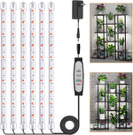 16''_2/4/6_Bars_Grow_Light_Strips_for_Indoor_Plants_with_Auto_ON/Off_Timer_6/12/18H,_5_Dimmable_Levels_for_Shelves_Plant_Growing(Pack_1)