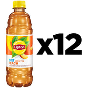Lipton_Diet_Peach_Iced_Tea,_16.9_Fl_Oz_Bottles_(Pack_of_12)