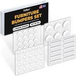104_Clear_Cabinet_Bumper_Pads_–_Self-Adhesive_Silicone_Buffer_Set_with_4_Shapes_for_Doors,_Drawers_&_Furniture_–_Sound_Dampening_&_Surface_Protection