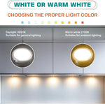 Single_LED_Puck_Light_for_Under_Obove_Cabinet_Counter_Bar_Shelf_Back_Lighting,_120V_Electric_Direct_Wall_Plug_in,_Handy_On_Off_Switch,_Black_Cables,_2_Packs,_Warm_White/Daylight