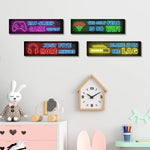 4_Pcs_Printed_Neon_Gaming_Posters,_Teen_Boys_Room_Decorations,_gamer_wall_art_Decor_for_bedroom_Wooden