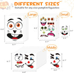 BainGsek_26_Pack_Halloween_Decoration_Stickers,_56_Fun_and_Classic_Pumpkin_Face_Stickers,_Pumpkin_Painting_Craft_Kit,_Halloween_Party_Gift_to_Kids_Decorations_to_Make_Jack_O_Lantern_Face_Decal