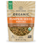 Good_Sense_Roasted_&_Salted_Organic_Pumpkin_Seeds_(Pepitas),_Non-GMO_&_All_Natural,_6_Ounce_Resealable_Bag