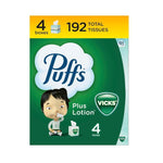 Puffs_Plus_Lotion_with_Vicks_Facial_Tissues,_4_Cubes,_48_Tissues_per_Box_Pack_Napkin