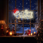Allball_Merry_Christmas_Neon_Signs_for_Wall_Decor,_LED_Santa_Hat_Neon_Light_USB_Powered,_for_Christmas_Party_Gift_Birthday_Party_Bar_Living_Room_Bedroom_Children'S_Room_Wall_Decor(16.8_*_8.2_In)