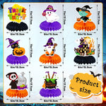 JULMELON_8PCS_Halloween_Party_Decorations_Honeycomb_Centerpiece,_Cute_Pumpkin_Ghost_Witch_Halloween_Centerpiece_Table_Decorations_Table_Toppers_for_Classroom_Halloween_Party_Favors_Supplies