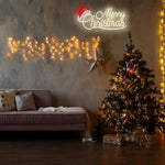 Allball_Merry_Christmas_Neon_Signs_for_Wall_Decor,_LED_Santa_Hat_Neon_Light_USB_Powered,_for_Christmas_Party_Gift_Birthday_Party_Bar_Living_Room_Bedroom_Children'S_Room_Wall_Decor(16.8_*_8.2_In)