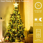 aneeway_Christmas_Tree_Lights_with_Star_Toppers,_410_LED_Christmas_Lights_with_8_Modes_&_Memory_Function,_6.6FT_x_16_String_Lights_with_Remote_Control_&_Timing_for_Xmas_Ornaments_-_Warm_White