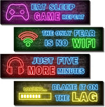 4_Pcs_Printed_Neon_Gaming_Posters,_Teen_Boys_Room_Decorations,_gamer_wall_art_Decor_for_bedroom_Wooden