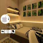 OMIKA_COB_LED_Strip_Lights,_6.56FT_Warm_White/Cool_White/Natural_White/Red/Green/Pink/Blue_Battery_Powered_640LED_LED_Strip_Lights_with_Remote_Control_Timer_Dimmable_Flexible_Cuttable_Tape_Lights_for_Cabinet_Shelves_Bedroom