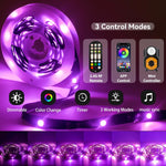 Motion_Sensor_LED_Light_Strip_9.84ft/19.68ft_Under_Bed_Lights,_RGB_3_Mode_Motion_Activated_Bed_Light_with_Music_Sync_and_Timer,_Dimmable_Color_Changing_LED_Lights