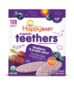 Happy_Baby_Gentle_Teethers_Organic_Teething_Wafers_Blueberry_Purple_Carrot,_0.14_Ounce_Packets_(Box_of_12)_Soothing_Rice_Cookies_for_Teething_Babies_Dissolves_Easily,_Gluten_Free_No_Artificial_Flavor