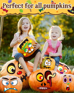 Greingways_Halloween_Pumpkin_Stickers,_Make_88_Funny_Face_Pumpkin_Decorating_Kit_for_Party_Decorations,_Pumpkins_Painting_Kit_Halloween_Crafts_Gifts_Games_for_Kids