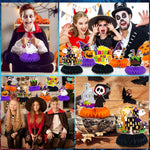 JULMELON_8PCS_Halloween_Party_Decorations_Honeycomb_Centerpiece,_Cute_Pumpkin_Ghost_Witch_Halloween_Centerpiece_Table_Decorations_Table_Toppers_for_Classroom_Halloween_Party_Favors_Supplies