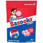 Bazooka_Bubble_Gum_Sugar-Free_Chewing_Gum_Cubes,_Bulk_in_Resealable_Bag,_100_Ct_in_Original_Pink_Flavor_w/_Bazooka_Joe_Comics,_Baseball_Party_Favors,_Nostalgic_90s_Candy