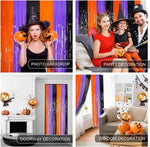 LOLStar_3_Pack_Orange_Purple_Black_Photo_Booth_Props,3.3_X_6.6_ft_Halloween_Foil_Fringe_Curtains,Halloween_Party_Photo_Backdrop_Streamer_Backdrop_for_Birthday_Anniversary_Halloween_Party_Decoration