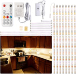 WOBANE_Under_Cabinet_Lighting,_8PCS_LED_Strip_Lights_with_Remote_and_24W_Adapter,_Ultra_Bright_240-LED_Tape_Light_for_Kitchen,Counter,Shelf,TV_Back_Warm_White/Natural_White/White,Dimmable,Timing,Memory_Function