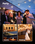 VIPAR_Outdoor_String_Lights_LED_Patio_Lights_IPX5_Waterproof_with_10+1_ST38_Shatterproof_Edison_Bulbs,_2700K_Connectable_Outside_Hanging_Light_for_Porch,_Garden,_Backyard,_Deck,_Balcony,_E12_Base