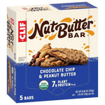 CLIF_Nut_Butter_Bar_-_Chocolate_Chip_&_Peanut_Butter_-_Filled_Energy_Bars_-_Non-GMO_-_USDA_Organic_-_Plant-Based_-_Low_Glycemic_-_1.76_oz._(5_Pack)