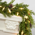 6FT_Christmas_Garland_with_Lights_Battery_Operated_Lighted_Christmas_Garland_with_Pine_Cones_Red_Beries,Twinkle_Snowflake&_Tree_Mixed_LED_Lights_Mantle_Xmas_Christmas_Decoration_Indoor_Outdoor