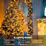 4_Pack_Battery_Christmas_Light_String_16.5Ft_50_LED_Clear_Wire_Sting_Lights_Christmas_Tree_Wrapped_Lights_Timer_8_Modes_Auto_On/Off_Christmas_Fairy_Lights_for_Indoor_Outdoor_Patio_Wreath_Garden_Deck