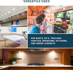 PARMIDA_(6_Pack)_LED_RV_Dome_Ceiling_Lights_5CCT,_On/Off_Switch,_Dimmable,_Surface_Mount_Interior_Puck_Light,_Slim_Motorhome,_Trailer,_Camper_Lighting,_5W,_27/3/35/4/5/6K,_Damp_Location,_4.5_Inch