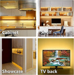 WOBANE_Under_Cabinet_Lighting,_8PCS_LED_Strip_Lights_with_Remote_and_24W_Adapter,_Ultra_Bright_240-LED_Tape_Light_for_Kitchen,Counter,Shelf,TV_Back_Warm_White/Natural_White/White,Dimmable,Timing,Memory_Function