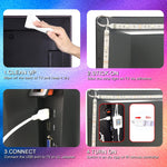 LED_Lights_for_TV_65_Inch,_TV_Led_Backlight,9.8ft/10ft/12.5ft/15ft/16.4ft/20ft_Led_TV_Lights,_USB_Led_Strip_Lights_for_TV_with_Remote,_Room_Led_Lights_for_Bedroom_Bluetooth,_HDTV_Mood_Lighting,_Gaming_Room_Decor