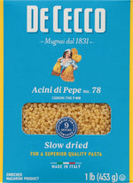 De_Cecco_Acini_Di_Pepe_No._78_Pasta,_16_Oz,_Authentic,_Slow_Dried,_Made_with_Semolina_and_Durum_Wheat,_Versatile_Pasta_for_Sauces_&_Recipes,_Made_in_Italy